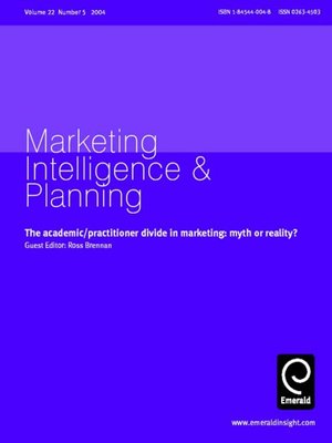 cover image of Marketing Intelligence & Planning, Volume 22, Issue 5